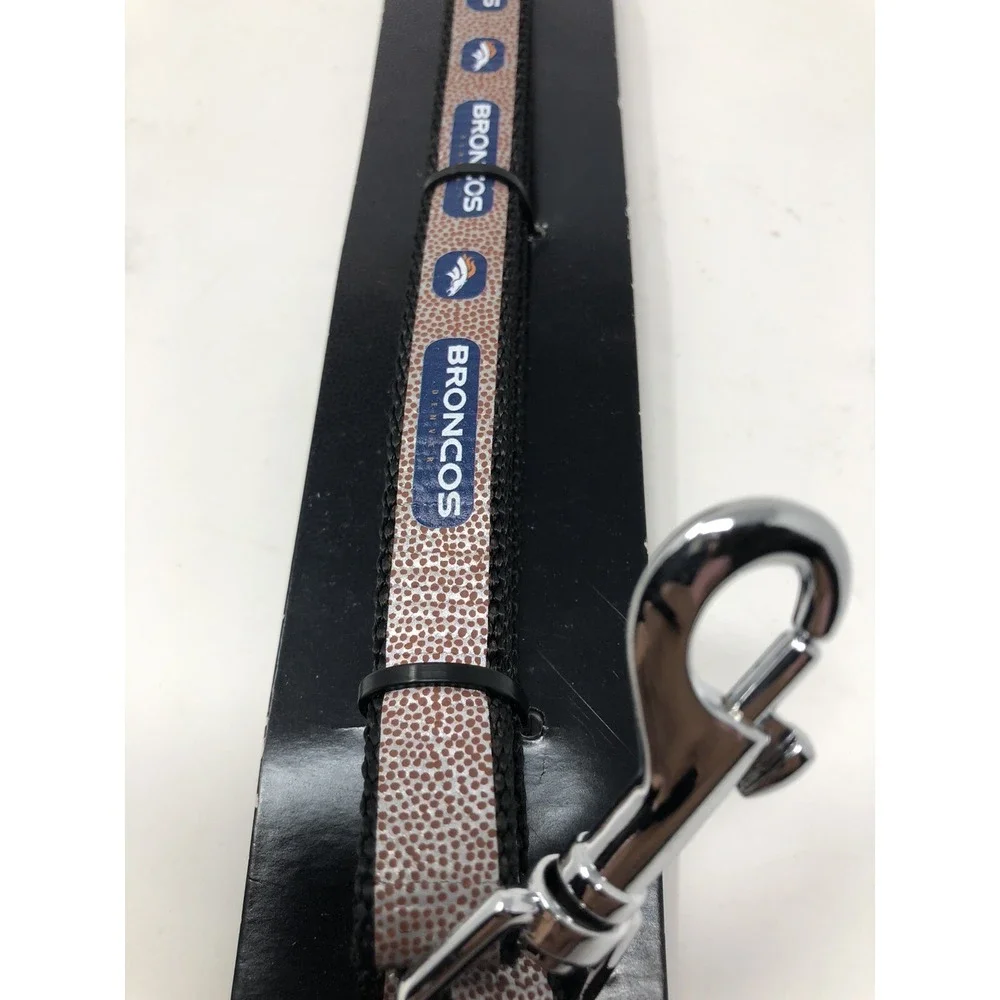 NEW DENVER‎ BRONCOS Reflective Pet Leash Size Small 1/2